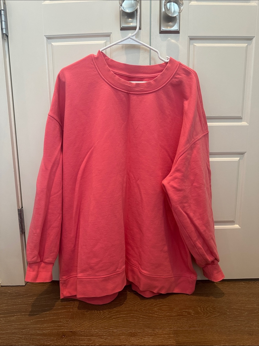 lululemon athletica Coral Pink Crewneck Sweatshirt